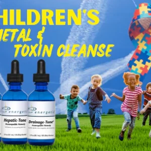 Kid's Heavy Metal And Toxin Detox PLUS Liver Support - Tox Chord, Vac Chord, Hepatic Tone and Drainage Tone